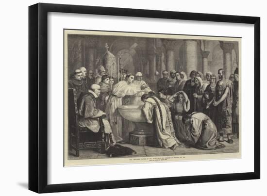 The Compulsory Baptism of the Moors after the Conquest of Granada, Ad 1500-null-Framed Giclee Print