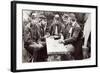 The Comte de Paris & his Brother, the Duc de Chartres, Playing Dominoes as Guests of the Army of th-James F. Gibson-Framed Giclee Print