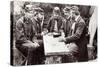 The Comte de Paris & his Brother, the Duc de Chartres, Playing Dominoes as Guests of the Army of th-James F. Gibson-Stretched Canvas