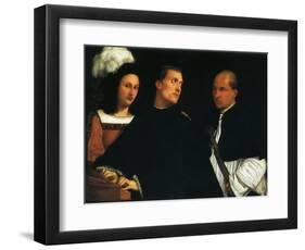 The Concert, 1512-Titian (Tiziano Vecelli)-Framed Giclee Print