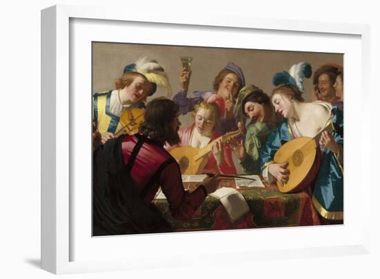 The Concert, 1623-Gerrit van Honthorst-Framed Giclee Print