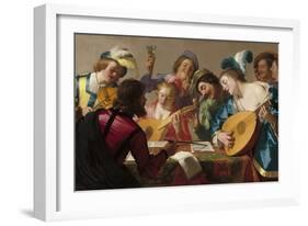 The Concert, 1623-Gerrit van Honthorst-Framed Giclee Print