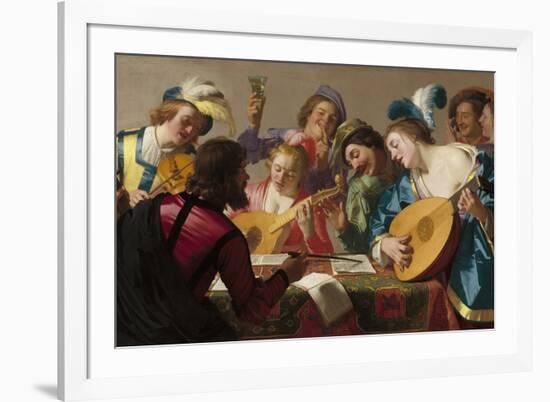 The Concert, 1623-Gerrit van Honthorst-Framed Giclee Print