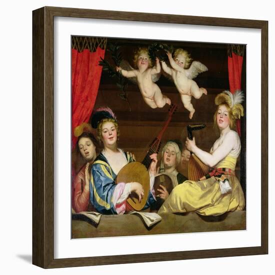 The Concert, 1624-Gerrit van Honthorst-Framed Giclee Print