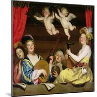 The Concert, 1624-Gerrit van Honthorst-Mounted Giclee Print