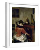 The Concert, about 1675-Gerard ter Borch-Framed Giclee Print