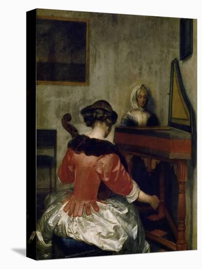 The Concert, about 1675-Gerard ter Borch-Stretched Canvas