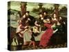 The Concert after the Meal-Ambrosius Benson-Stretched Canvas