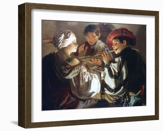 The Concert, C1626-Hendrick Ter Brugghen-Framed Giclee Print