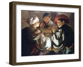 The Concert, C1626-Hendrick Ter Brugghen-Framed Giclee Print