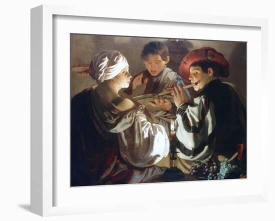 The Concert, C1626-Hendrick Ter Brugghen-Framed Giclee Print