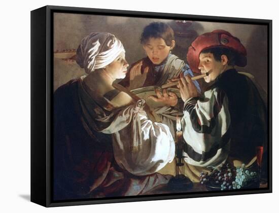 The Concert, C1626-Hendrick Ter Brugghen-Framed Stretched Canvas