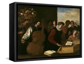 The Concert, Ca. 1640-Aniello Falcone-Framed Stretched Canvas