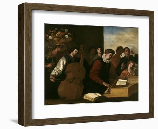 The Concert, Ca. 1640-Aniello Falcone-Framed Giclee Print