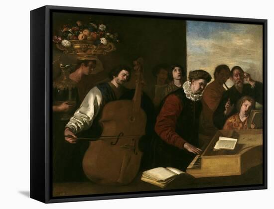 The Concert, Ca. 1640-Aniello Falcone-Framed Stretched Canvas