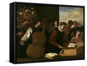 The Concert, Ca. 1640-Aniello Falcone-Framed Stretched Canvas