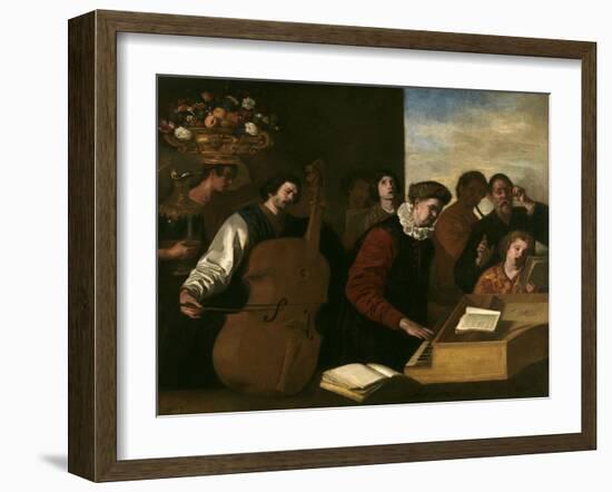 The Concert, Ca. 1640-Aniello Falcone-Framed Giclee Print