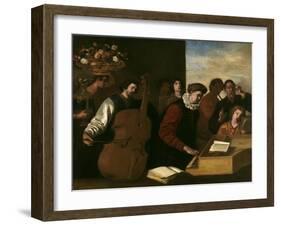 The Concert, Ca. 1640-Aniello Falcone-Framed Giclee Print