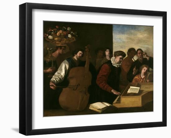 The Concert, Ca. 1640-Aniello Falcone-Framed Giclee Print