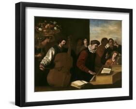 The Concert, Ca. 1640-Aniello Falcone-Framed Giclee Print