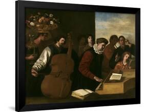 The Concert, Ca. 1640-Aniello Falcone-Framed Giclee Print