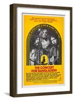 The Concert for Bangladesh, from Left: George Harrison, Leon Russell, Bob Dylan, 1972-null-Framed Art Print