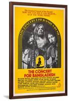 The Concert for Bangladesh, from Left: George Harrison, Leon Russell, Bob Dylan, 1972-null-Framed Art Print