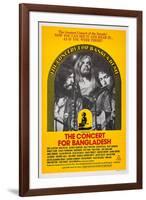 The Concert for Bangladesh, from Left: George Harrison, Leon Russell, Bob Dylan, 1972-null-Framed Art Print