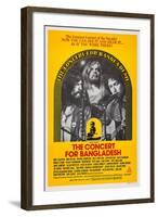 The Concert for Bangladesh, from Left: George Harrison, Leon Russell, Bob Dylan, 1972-null-Framed Art Print