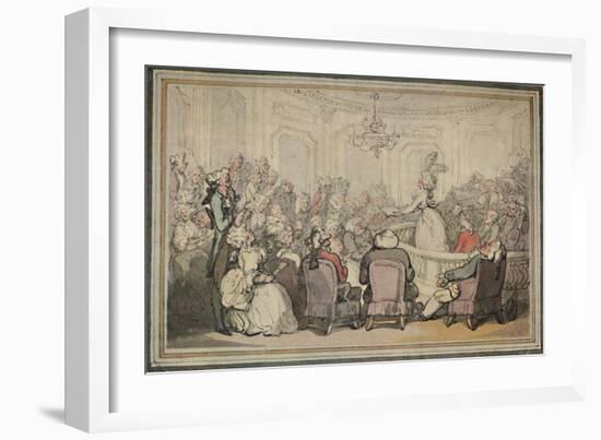 'The Concert. From Matthew Bramble's Trip to Bath.', c1780-1820, (1923)-Thomas Rowlandson-Framed Giclee Print