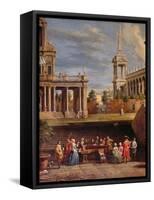 The Concert in the Garden-Antonio Visentini-Framed Stretched Canvas