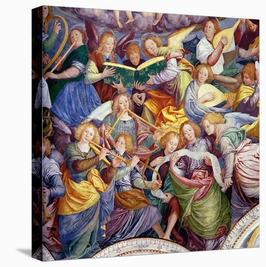 The Concert of Angels, 1534-36 (Detail)-Gaudenzio Ferrari-Stretched Canvas