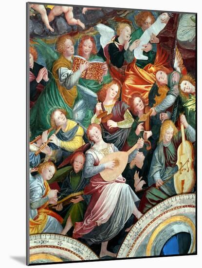 The Concert of Angels, 1534-36 (Detail)-Gaudenzio Ferrari-Mounted Giclee Print