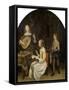 The Concert: Singer and Theorbo Player-Gerard Terborch-Framed Stretched Canvas