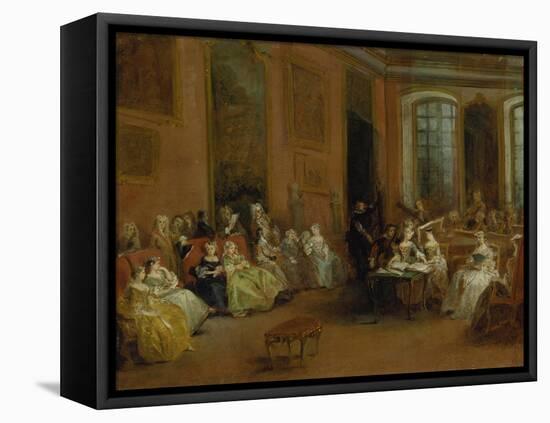 The Concert-Nicolas Lancret-Framed Stretched Canvas