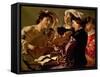 The Concert-Theodore van Baburen-Framed Stretched Canvas