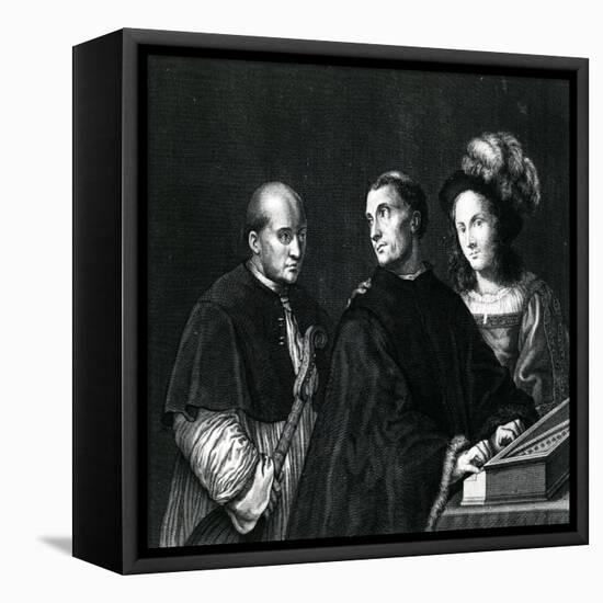 The Concert-Giorgione-Framed Stretched Canvas