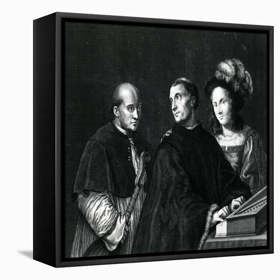 The Concert-Giorgione-Framed Stretched Canvas
