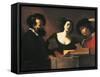 The Concert-Mattia Preti-Framed Stretched Canvas