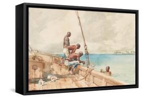 The Conch Divers, 1885-Winslow Homer-Framed Stretched Canvas