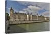 The Conciergerie along the Seine River, Paris, France.-Darrell Gulin-Stretched Canvas