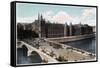 The Conciergerie and the Pont Neuf, Paris, C1900-null-Framed Stretched Canvas