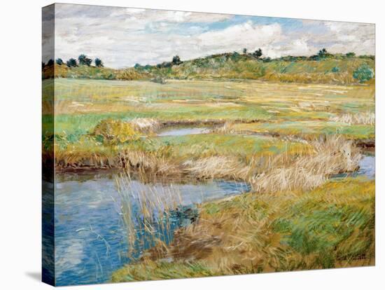 The Concord Meadow, Concord, Massachusetts-Childe Hassam-Stretched Canvas