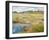 The Concord Meadow, Concord, Massachusetts-Childe Hassam-Framed Premium Giclee Print