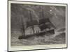 The Condemned Cruiser, H M S Bacchante in a Gale-null-Mounted Giclee Print