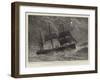 The Condemned Cruiser, H M S Bacchante in a Gale-null-Framed Giclee Print