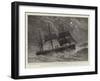 The Condemned Cruiser, H M S Bacchante in a Gale-null-Framed Giclee Print