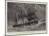 The Condemned Cruiser, H M S Bacchante in a Gale-null-Mounted Giclee Print