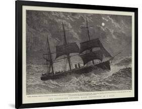 The Condemned Cruiser, H M S Bacchante in a Gale-null-Framed Giclee Print