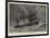 The Condemned Cruiser, H M S Bacchante in a Gale-null-Framed Giclee Print